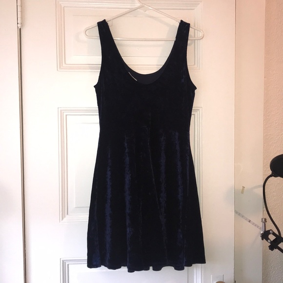 Blue Velvet Skater Dress - Picture 2 of 2